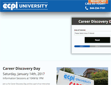 Tablet Screenshot of landing.ecpi.edu